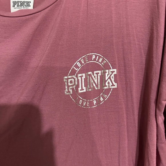 PINK Victoria's Secret Women's Long Sleeve Top - Mauve - Picture 3 of 4